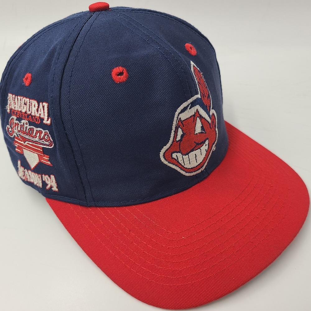 Vintage Cleveland Indians Hat Snapback Logo 7 Chief Wahoo 1994 Inaugural Season